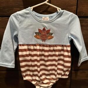 12 Month Turkey Smock